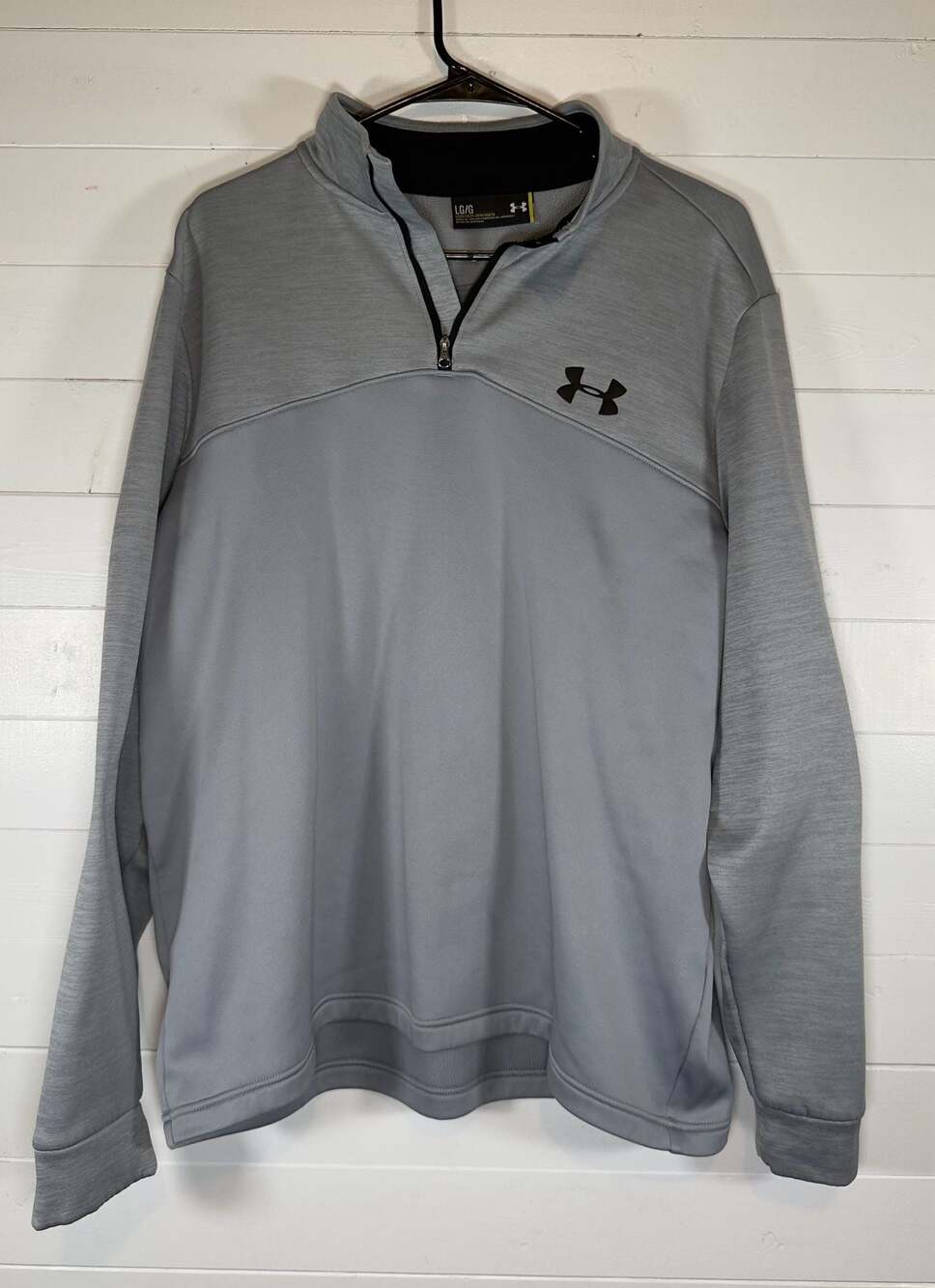 Under Armour Mens Armour Fleece Storm AF Icon 1/4 Zip Pullover Gray LG